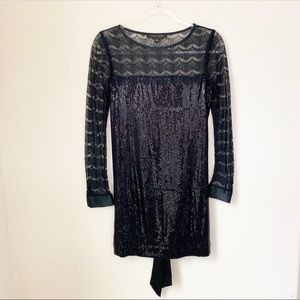 Cynthia Steffe Black long sleeve dress. Size 2